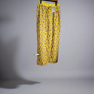 NWOT Size Medium Yellow Patterned Women's Pajama Pants